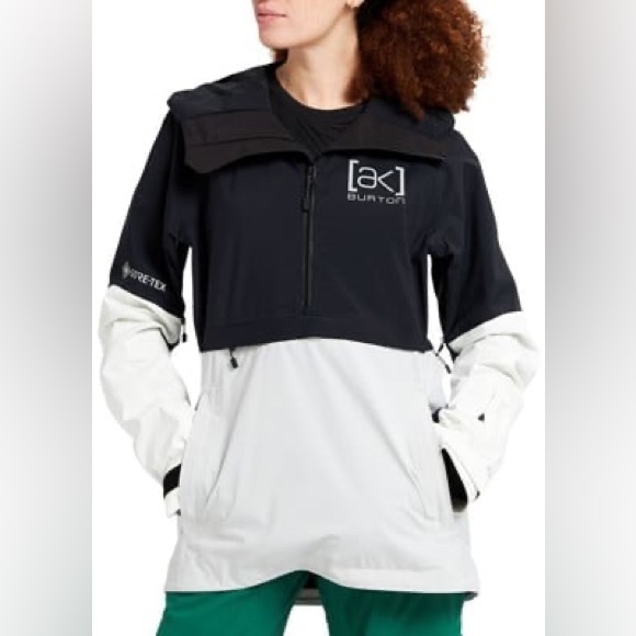 Burton Women's AK GORE-TEX 2L Kimmy Anorak Ski Snowboard black/gray/white XS NWT - Picture 2 of 6